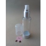 Airless transparente y aluminio 50ml