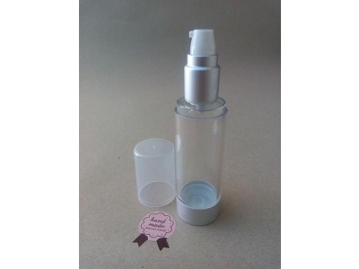 Airless transparente y aluminio 50ml