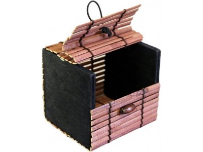 Cajita de bambú grueso