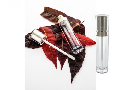 Envase Lip Gloss de 7ml y tapa dorada