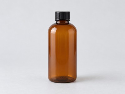Botella PET ámbar de 500ml DIN28 tapón incluído.