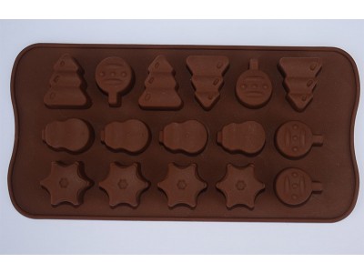 Molde silicona figuras navideñas