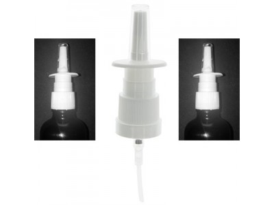 Tapón spray nasal con precinto y tapa con rosca DIN18
