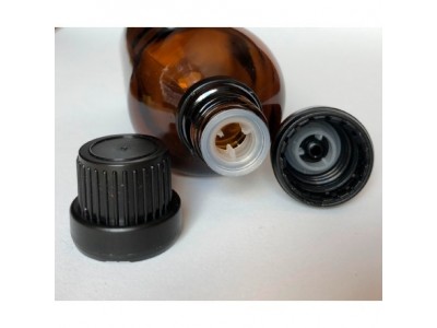 Tapón con anillo de vertido para frascos DIN18