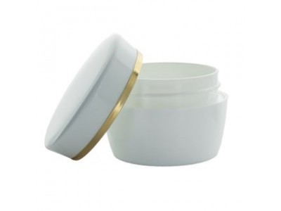 Tarro 50ml PP con anillo dorado en tapa