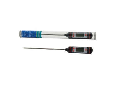 Termómetro digital de precisión con sonda de acero