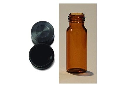 Vial de Cromatografía 2ml con tapón punta de Silicona