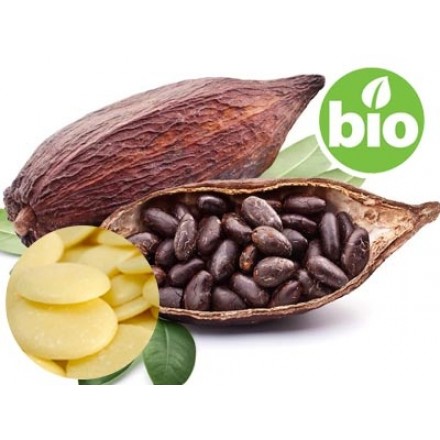 Manteca de cacao Desodorizado BIO en bloque.