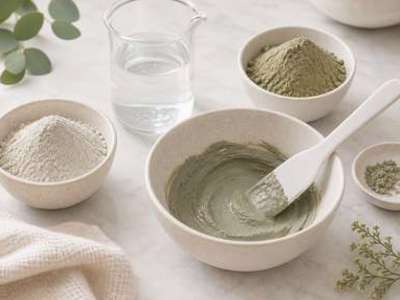 Mascarilla purificante de bentonita